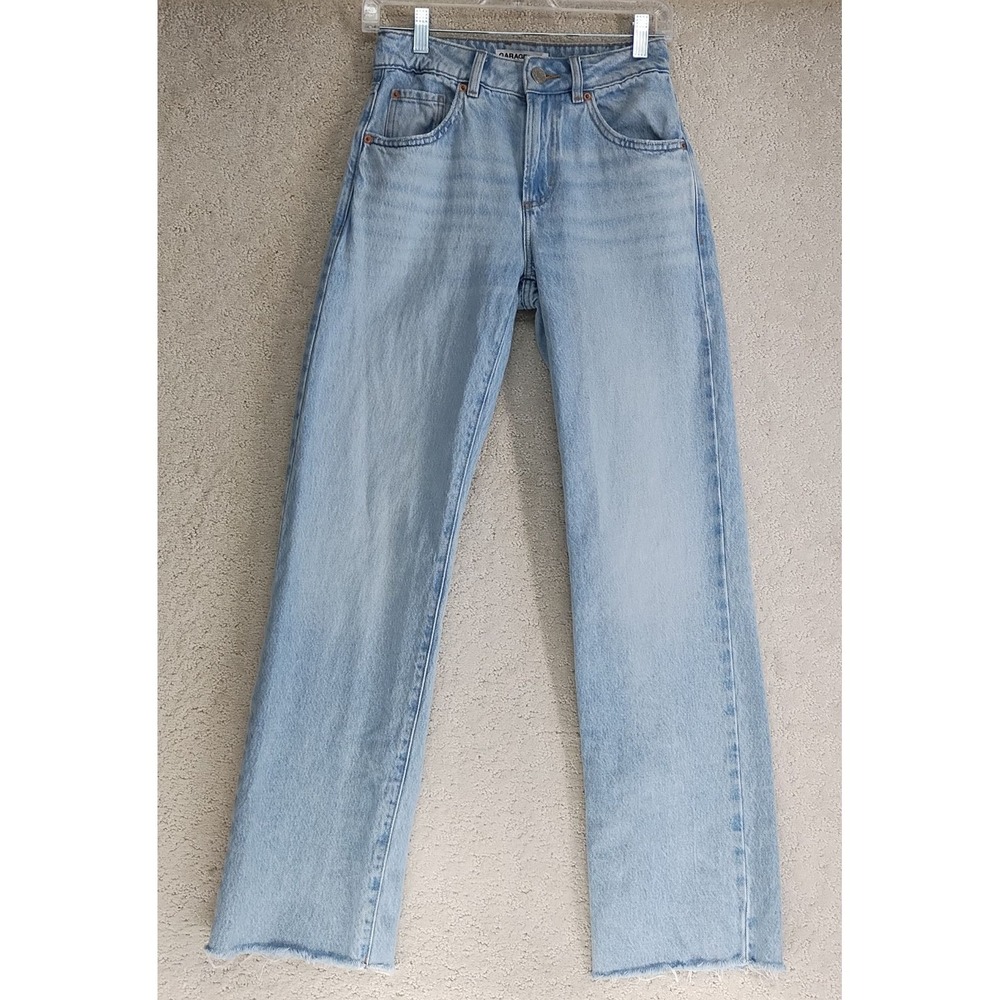 Garage Light Blue Straight Leg Women's Jeans